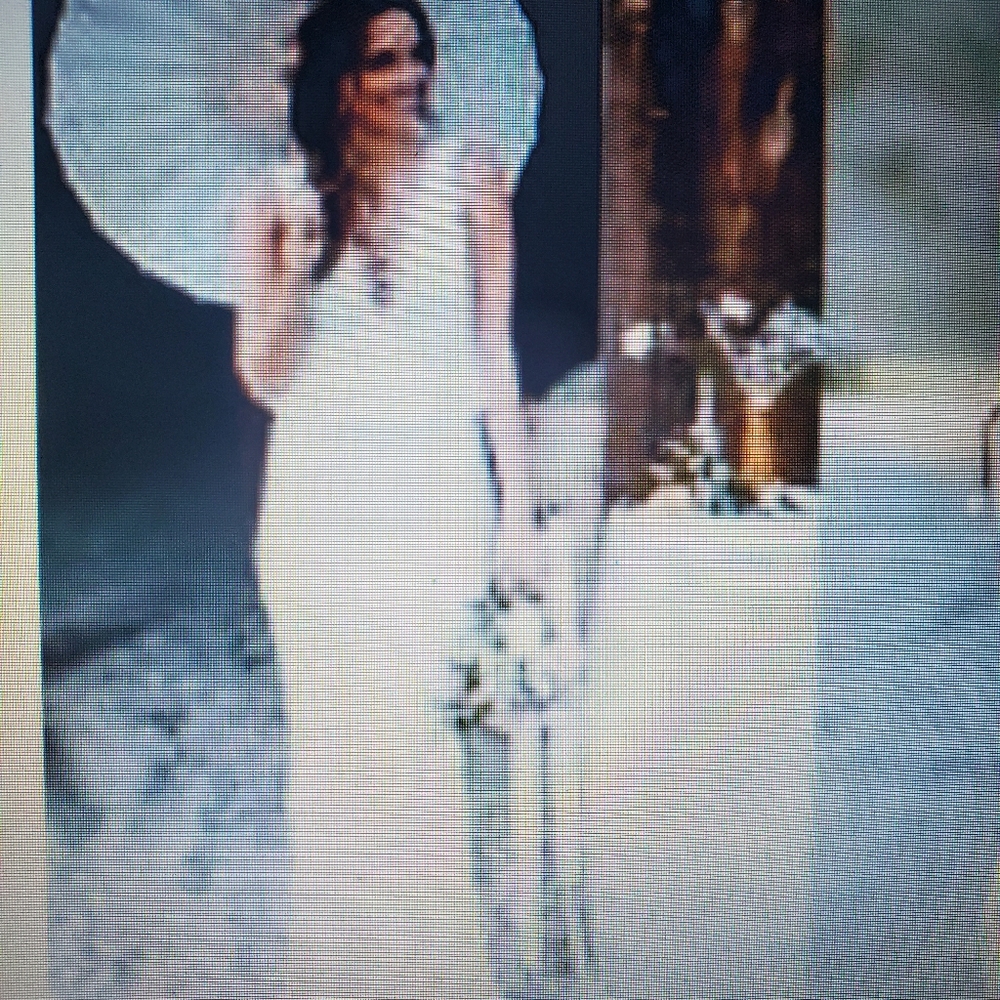 NWT Anthropologie Foxiedox Peplum White Maxi Dress